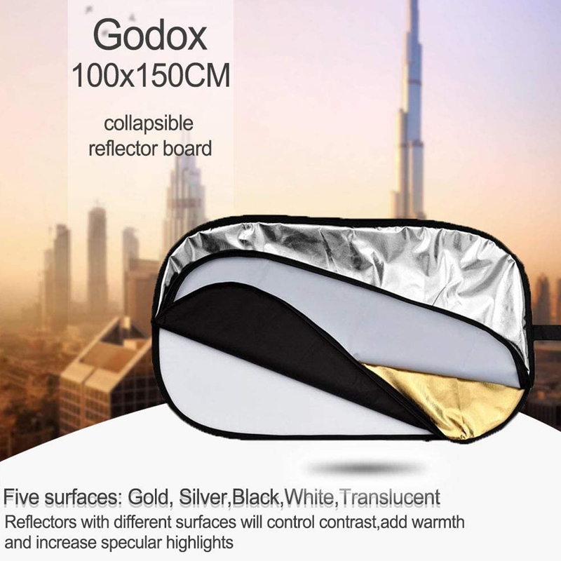 Godox Reflector 5 in 1 Collapsible Reflector 100X150cm by  in  - EC MALL