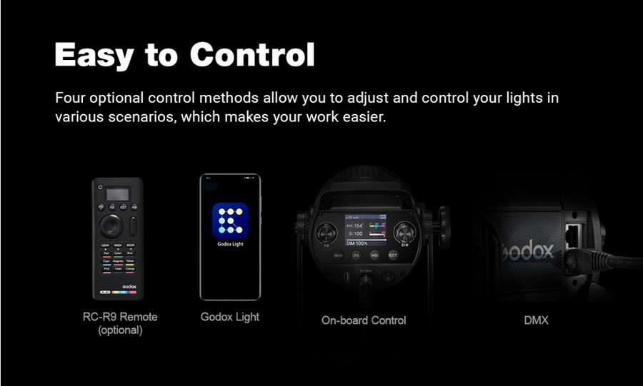 Godox SZ150R 150W Bi-Color Zoomable RGB LED Video Light by  in  - EC MALL