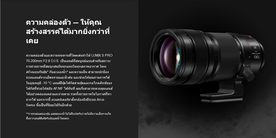 Panasonic Lumix S PRO 70-200mm f/2.8 O.I.S. Lens (S-E70200GC) by  in  - EC MALL