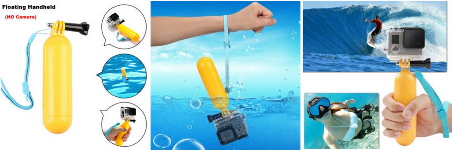 Floaty Hand Grip For Gopro / Action Camera (ไม้ลอยน้ำ) by  in  - EC MALL
