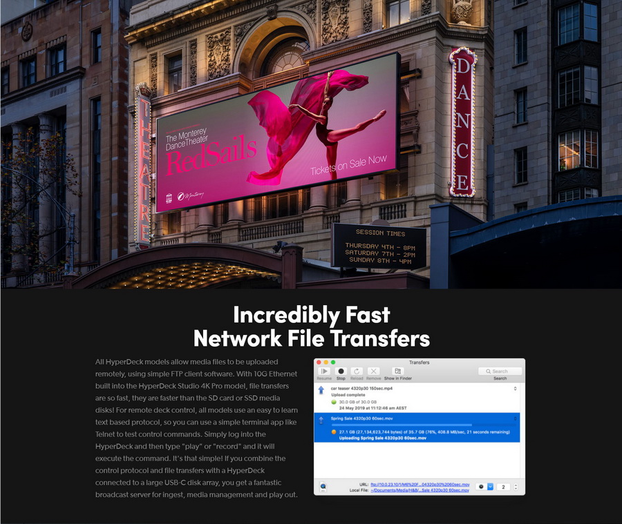 Blackmagic Design HyperDeck Studio 4K Pro by  in  - EC MALL