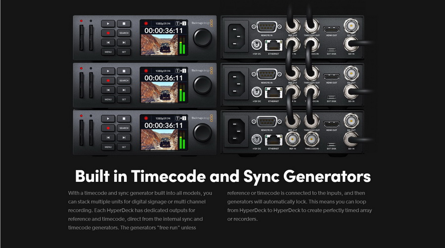 Blackmagic Design HyperDeck Studio 4K Pro by  in  - EC MALL