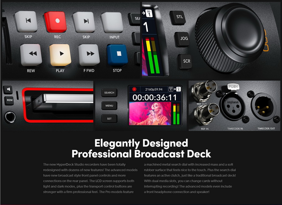 Blackmagic Design HyperDeck Studio 4K Pro by  in  - EC MALL