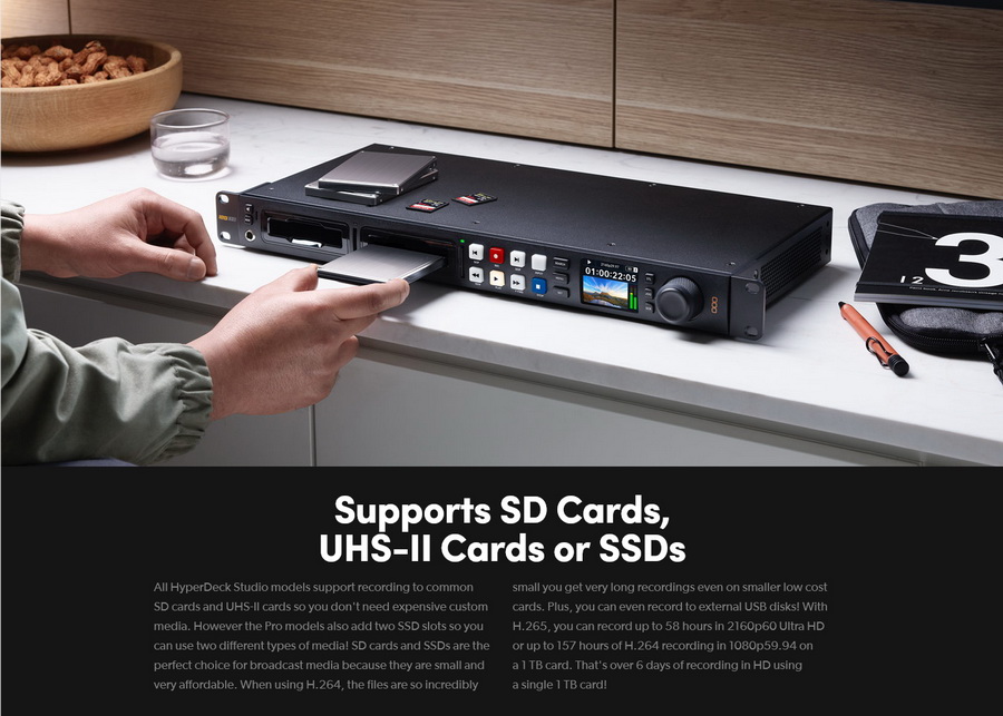 Blackmagic Design HyperDeck Studio 4K Pro by  in  - EC MALL
