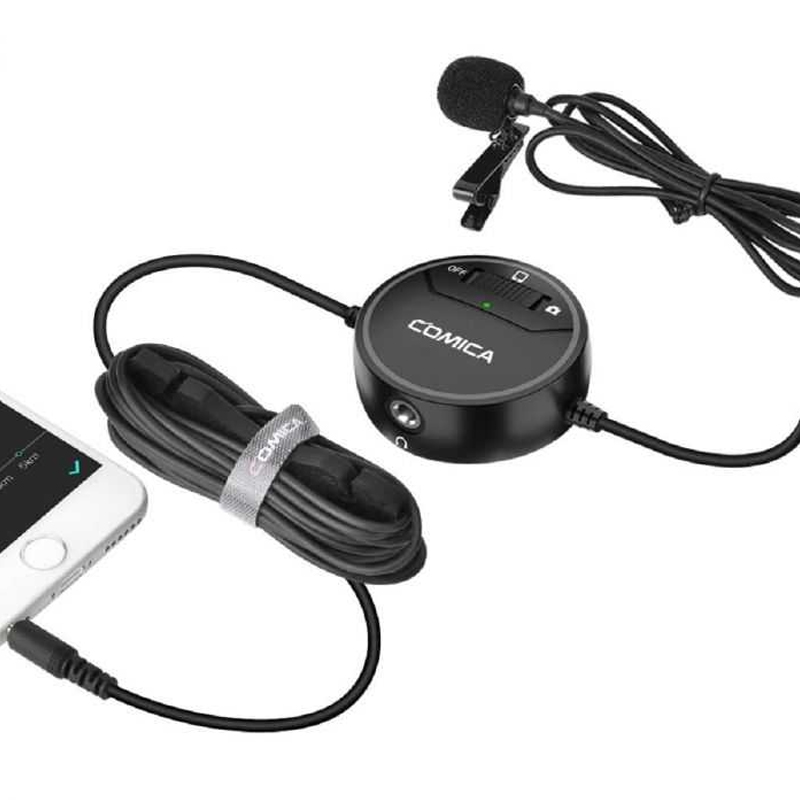 Comica SIG.LAV V03 Omni-Directional Video Lavalier Microphone for Camera &amp; Smartphone by  in  - EC MALL
