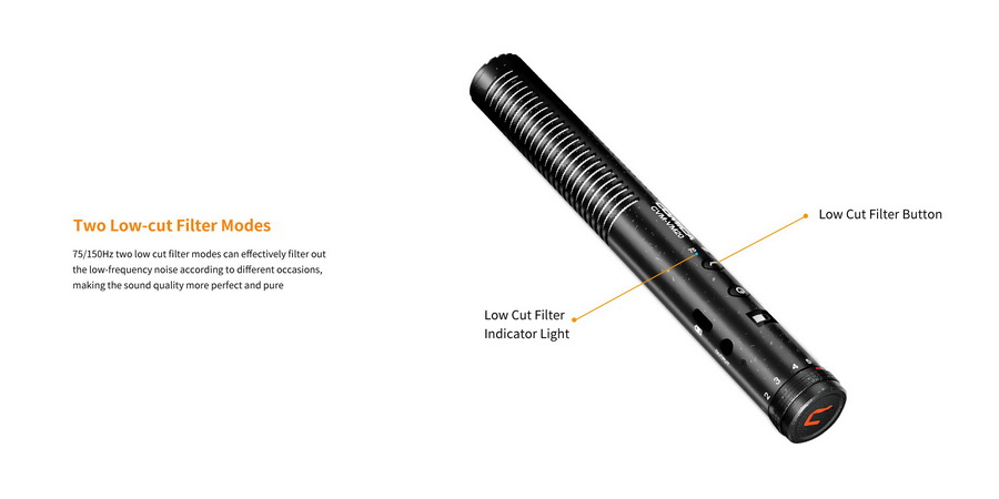 Comica CVM-VM20 Multi-Functional Super Cardioid Condenser Shotgun Microphone by  in  - EC MALL
