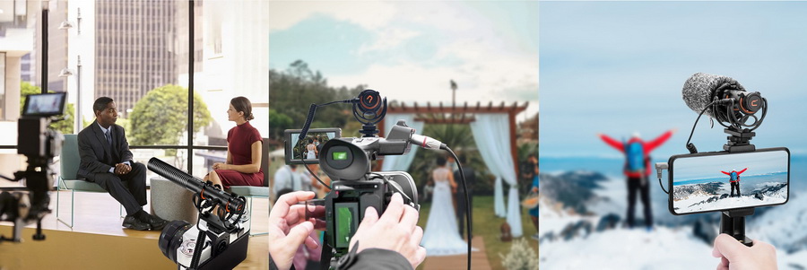 Comica CVM-VM20 Multi-Functional Super Cardioid Condenser Shotgun Microphone by  in  - EC MALL