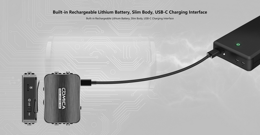 Comica DUAL.LAV D03 SUC Dual-head Detachable&amp;Multi-functional Lavalier Microphone (For 3.5mm Interface and USB-C Interface Smartphone and Computer) by  in  - EC MALL