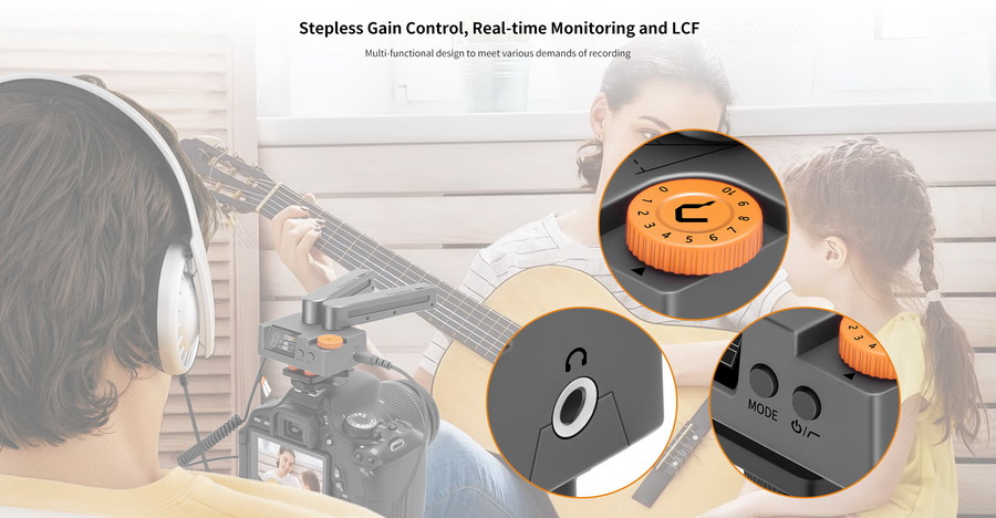 Comica Traxshot Super Cardioid Transformable All-in-One Shotgun Mic by  in  - EC MALL