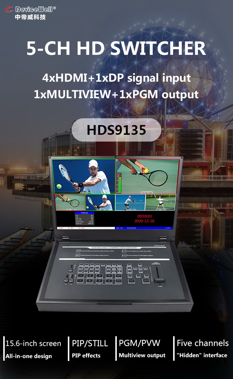Device Well HDS9135 Portable Switcher by  in  - EC MALL
