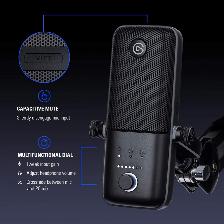 Elgato Wave 3 Premium Microphone and Digital Mixing Solution by  in  - EC MALL
