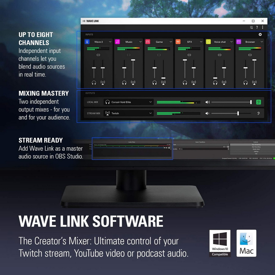 Elgato Wave 3 Premium Microphone and Digital Mixing Solution by  in  - EC MALL
