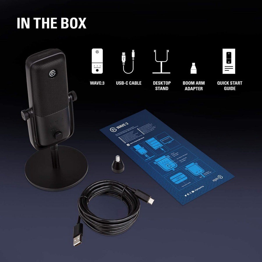 Elgato Wave 3 Premium Microphone and Digital Mixing Solution by  in  - EC MALL