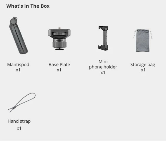 PGYTECH Mantispod Vlogging Tripod (P-CG-021) by  in  - EC MALL