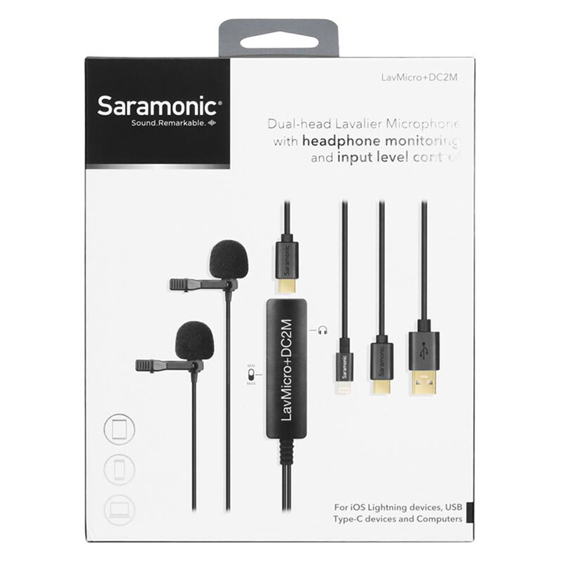 Saramonic LavMicro+DC2M Dual Digital Lavalier Microphone by  in  - EC MALL