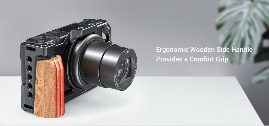 SmallRig 2937 Cage with Wooden Handgrip for Sony ZV1 by  in  - EC MALL