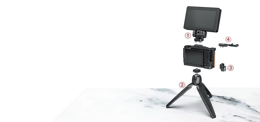 SmallRig 2937 Cage with Wooden Handgrip for Sony ZV1 by  in  - EC MALL