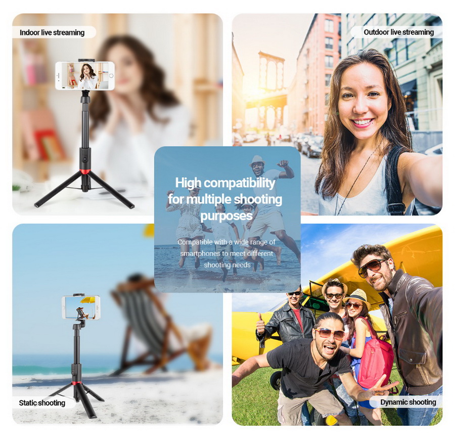 Simorr 3375 Portable Selfie Stick Tripod ST20 by  in  - EC MALL