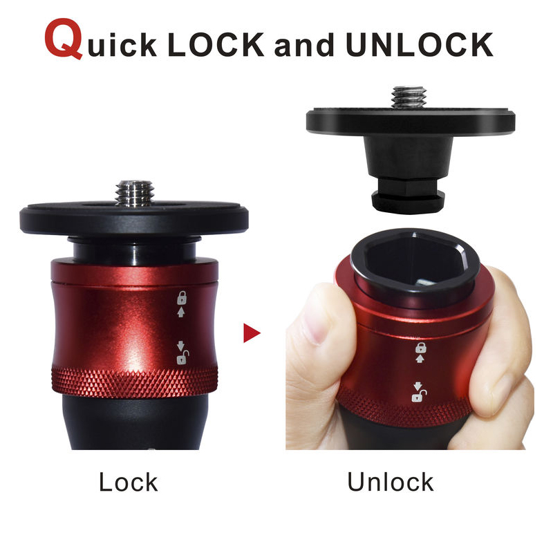 iFootage Cobra 2 Strike A150S Ⅱ Aluminum Monopod with Komodo K5 Fluid Head by  in  - EC MALL