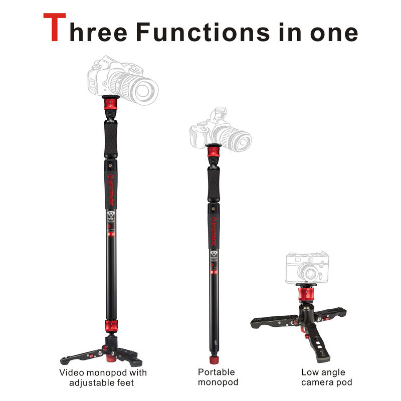 iFootage Cobra 2 Strike A150S Ⅱ Aluminum Monopod with Komodo K5 Fluid Head by  in  - EC MALL