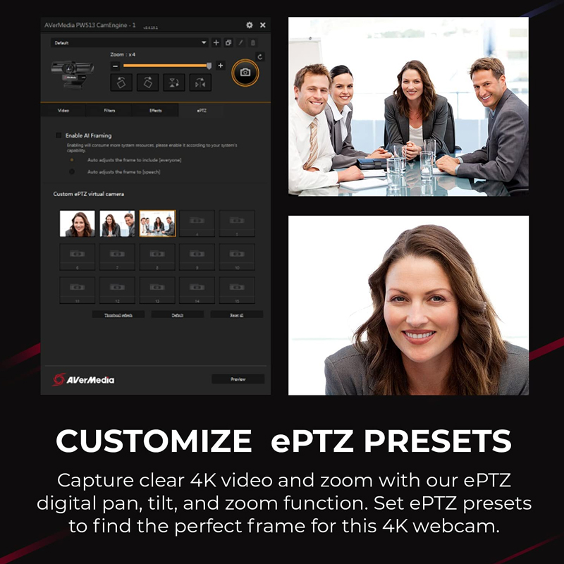 Avermedia PW513 4K Webcam by  in  - EC MALL