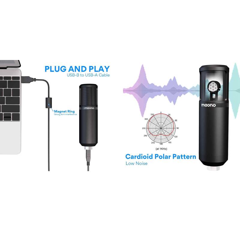Maono PM420 USB Podcasting Microphone Kit by  in  - EC MALL