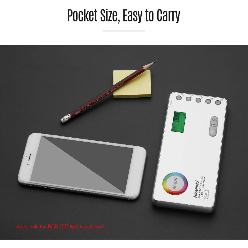 NiceFoto 640183 TC-168 RGB LED Video Light by  in  - EC MALL