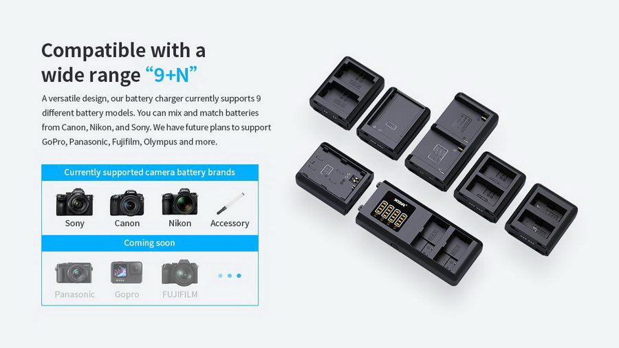 Battery Charger Xtar SN4-FZ100 Multiple Charger Kit by in - EC MALL