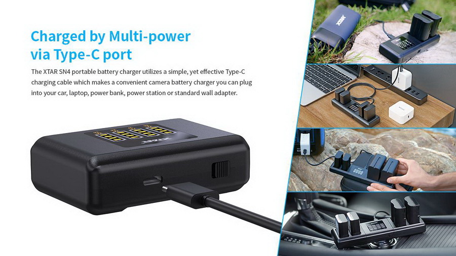 Battery Charger Xtar SN4-FZ100 Multiple Charger Kit by  in  - EC MALL