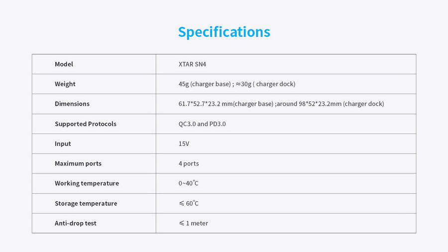 Battery Charger Xtar SN4-FZ100 Multiple Charger Kit by in - EC MALL