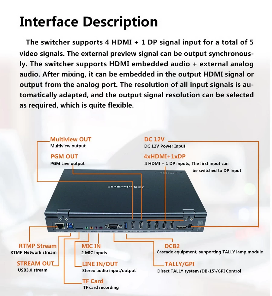 DeviceWell HDS9325 Portable Switcher by  in  - EC MALL