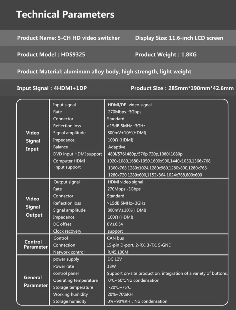 DeviceWell HDS9325 Portable Switcher by  in  - EC MALL