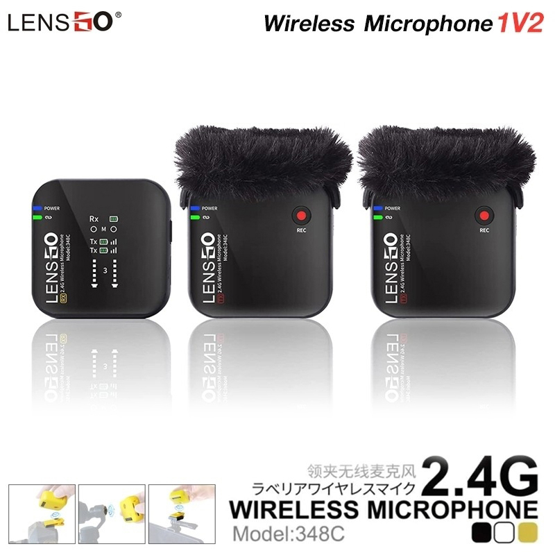 Lensgo 348C-1V2 Wireless Microphone 2.4G by  in  - EC MALL