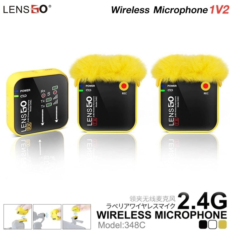 Lensgo 348C-1V2 Wireless Microphone 2.4G by  in  - EC MALL