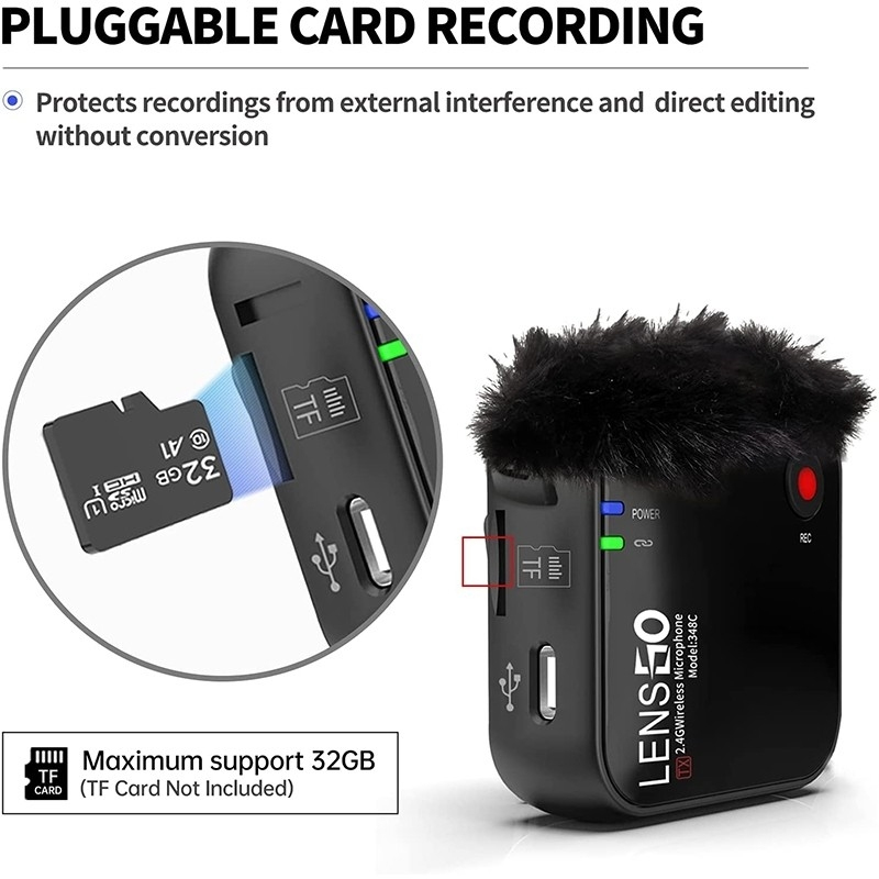 Lensgo 348C-1V2 Wireless Microphone 2.4G by  in  - EC MALL