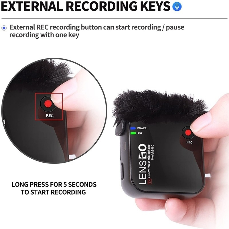 Lensgo 348C-1V2 Wireless Microphone 2.4G by  in  - EC MALL