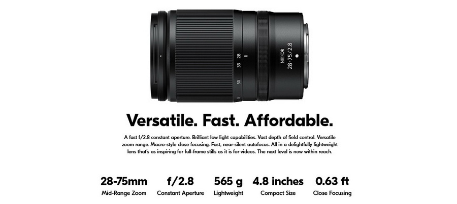 Nikon NIKKOR Z 28-75mm f/2.8 Lens by  in  - EC MALL