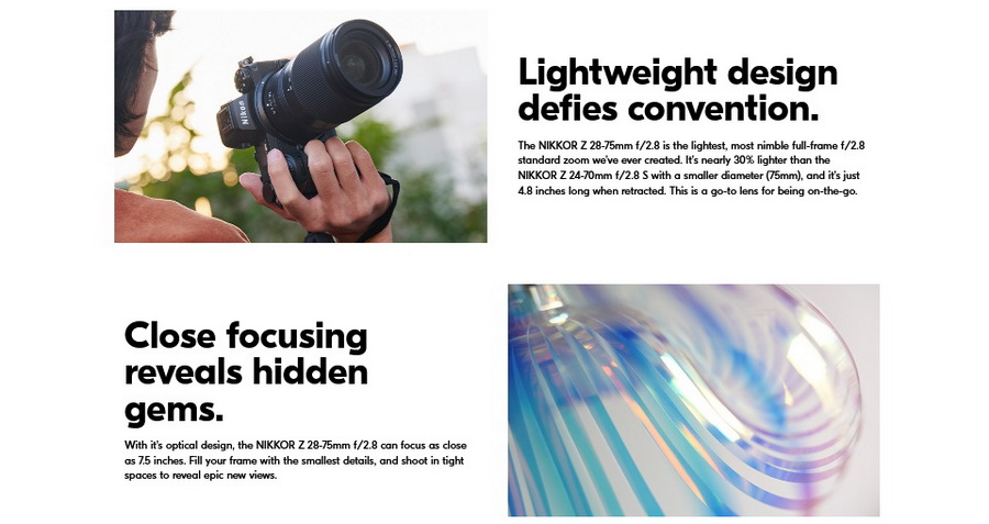 Nikon NIKKOR Z 28-75mm f/2.8 Lens by  in  - EC MALL