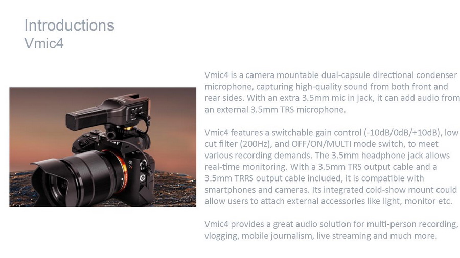 Saramonic Vmic4 Microphone by  in  - EC MALL