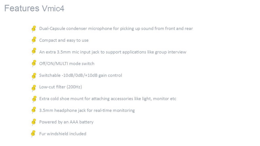Saramonic Vmic4 Microphone by  in  - EC MALL