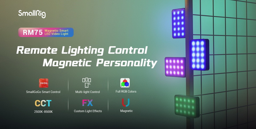 SmallRig 3290 RM75 RGB Magnetic Smart LED Light by in - EC MALL