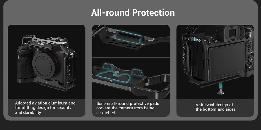 SmallRig 3667B Full Camera Cage for Sony A7RV A7IV A7SIII A1 A7RIV by  in  - EC MALL
