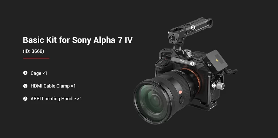 SmallRig 3667B Full Camera Cage for Sony A7RV A7IV A7SIII A1 A7RIV by  in  - EC MALL