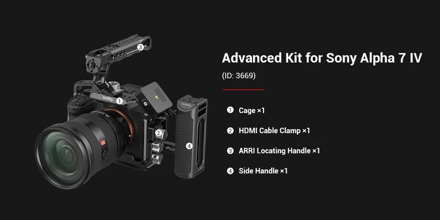 SmallRig 3667B Full Camera Cage for Sony A7RV A7IV A7SIII A1 A7RIV by in - EC MALL