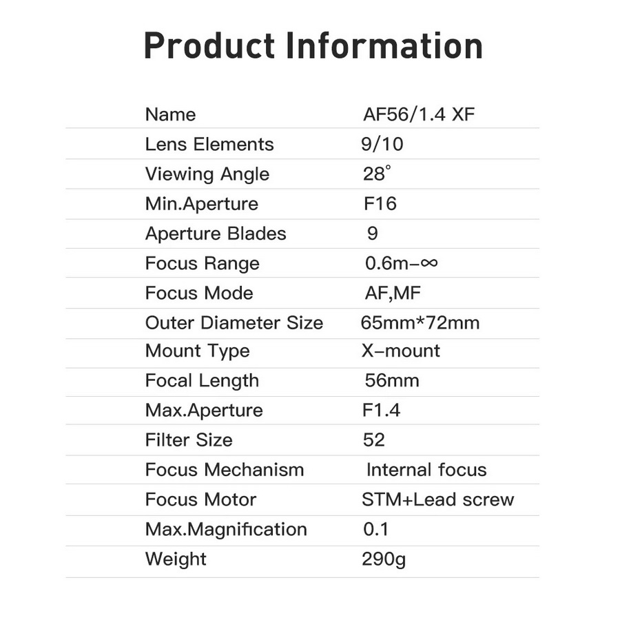 Viltrox AF 56mm f/1.4 XF Lens by  in  - EC MALL
