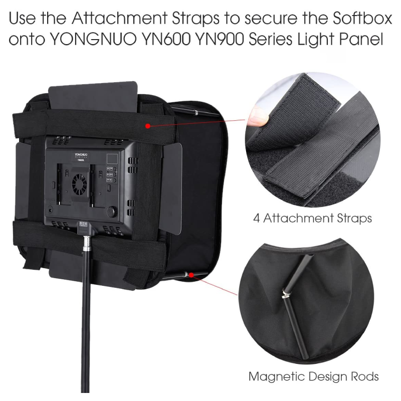Softbox SB600 Foldable Studio Softbox Diffuser For Yongnuo YN600L II YN900 LED by  in  - EC MALL