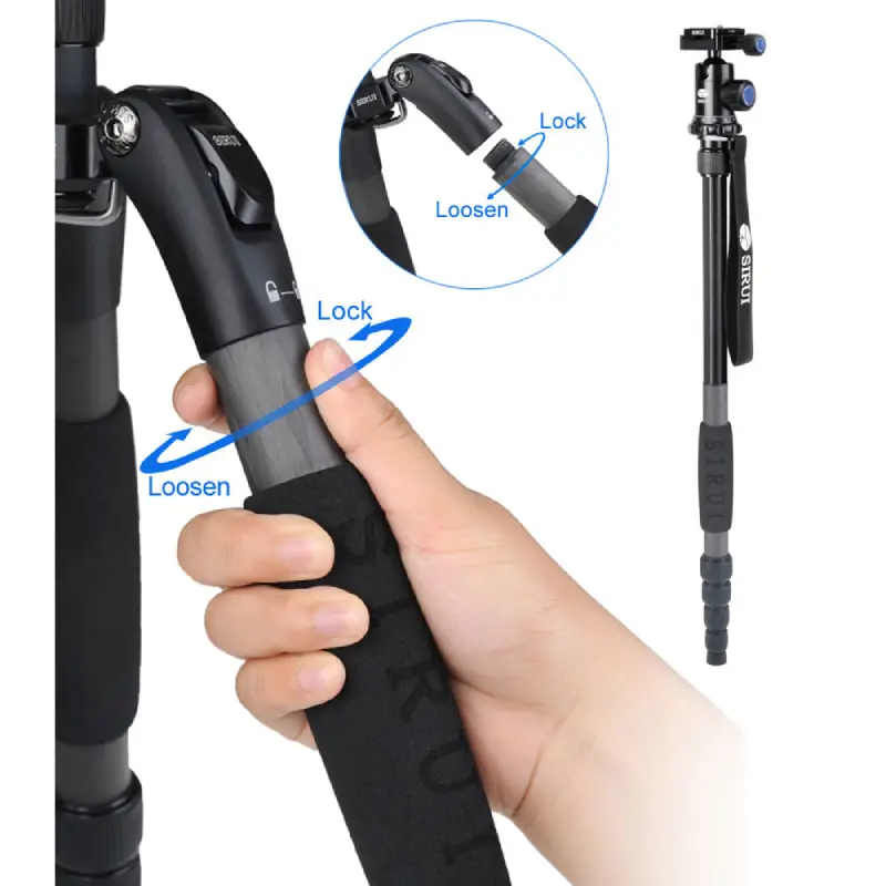 Sirui A1205 Carbon Fiber Tripod with Y-11 Ball Head by  in  - EC MALL