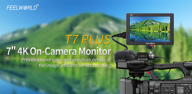 FeelWorld T7 Plus 7" 3D LUT On-camera Field Monitor by  in  - EC MALL
