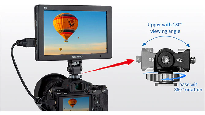 FeelWorld T7 Plus 7" 3D LUT On-camera Field Monitor by  in  - EC MALL