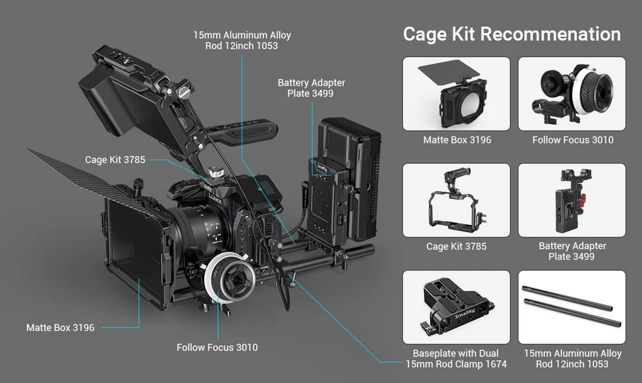 SmallRig 3440 Black Mamba Series Camera Cage for Panasonic Lumix GH6 by  in  - EC MALL